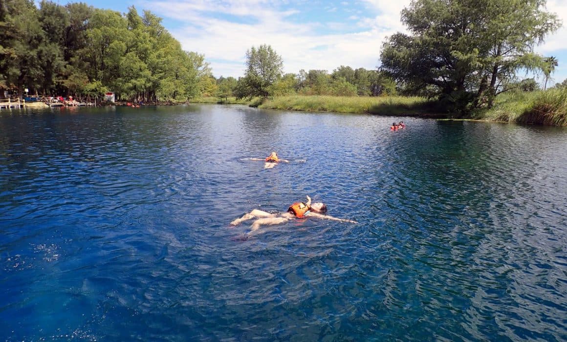 Crystal clear pools at Media Luna